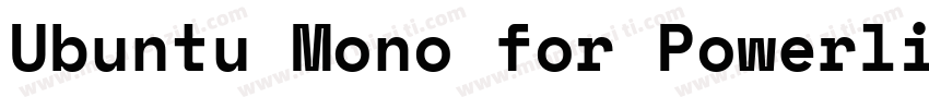 Ubuntu Mono for Powerline BoldForPo字体转换